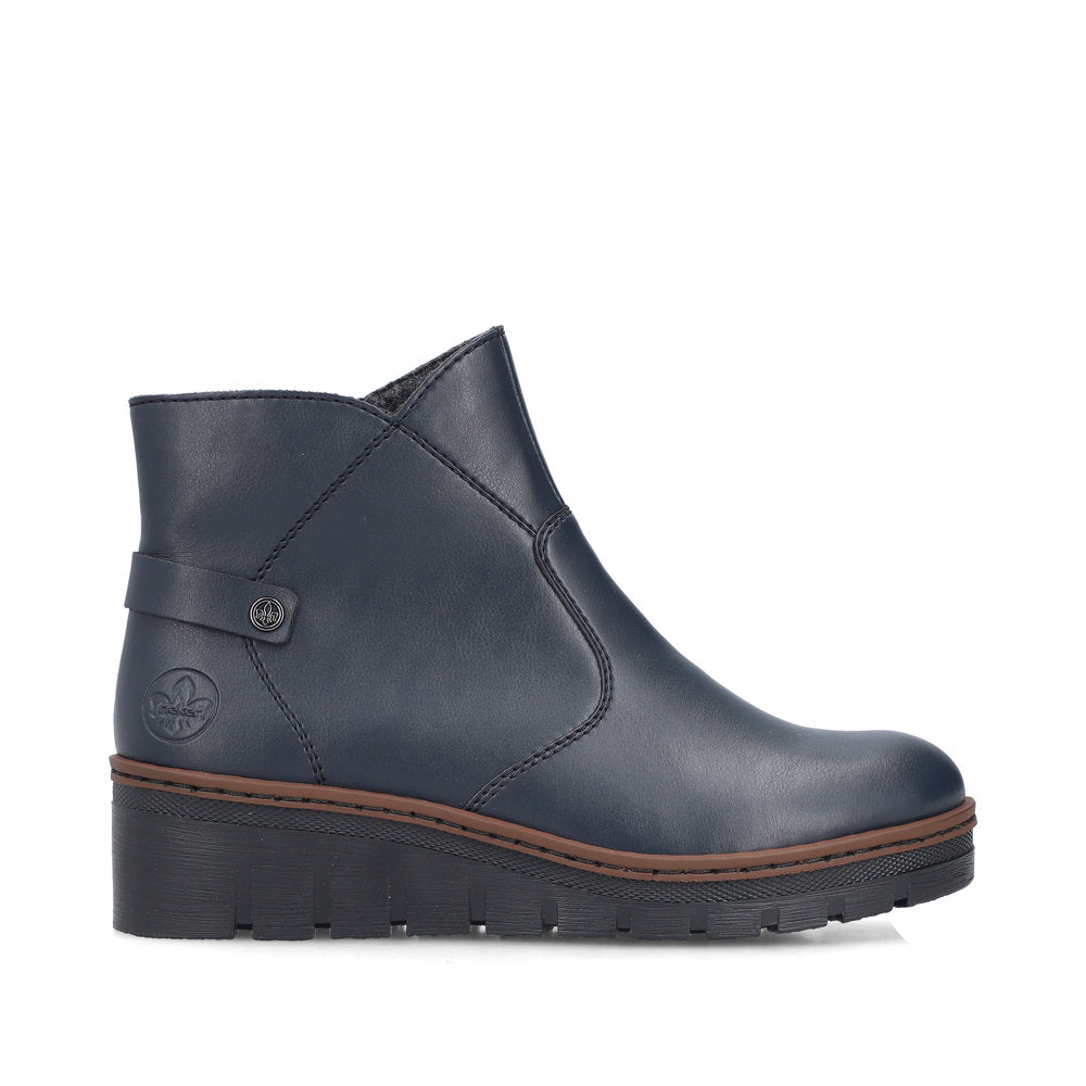 Rieker X9164-14 Womens Blue Boots