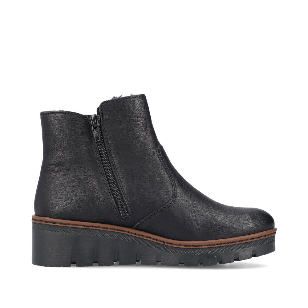 Rieker X9165-00 Womens Black Boots