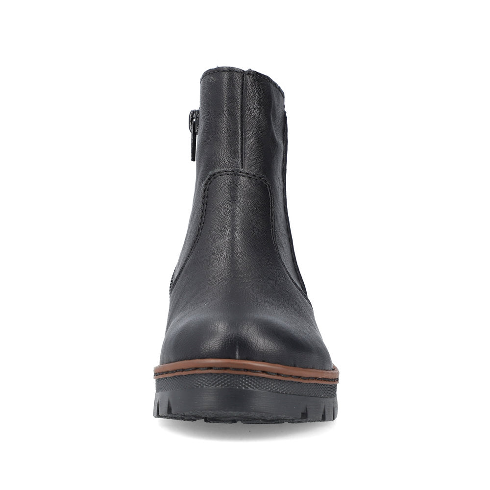 Rieker X9165-00 Womens Black Boots
