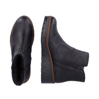 Rieker X9165-00 Womens Black Boots