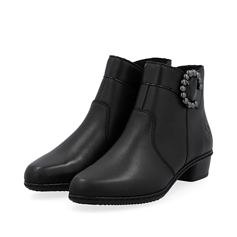 Rieker Y0797-00 Womens Black Boots