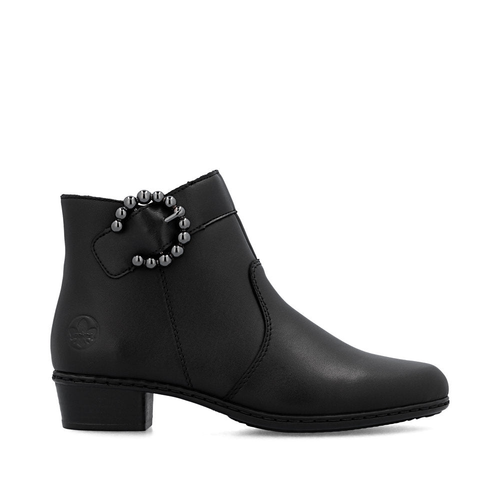 Rieker Y0797-00 Womens Black Boots