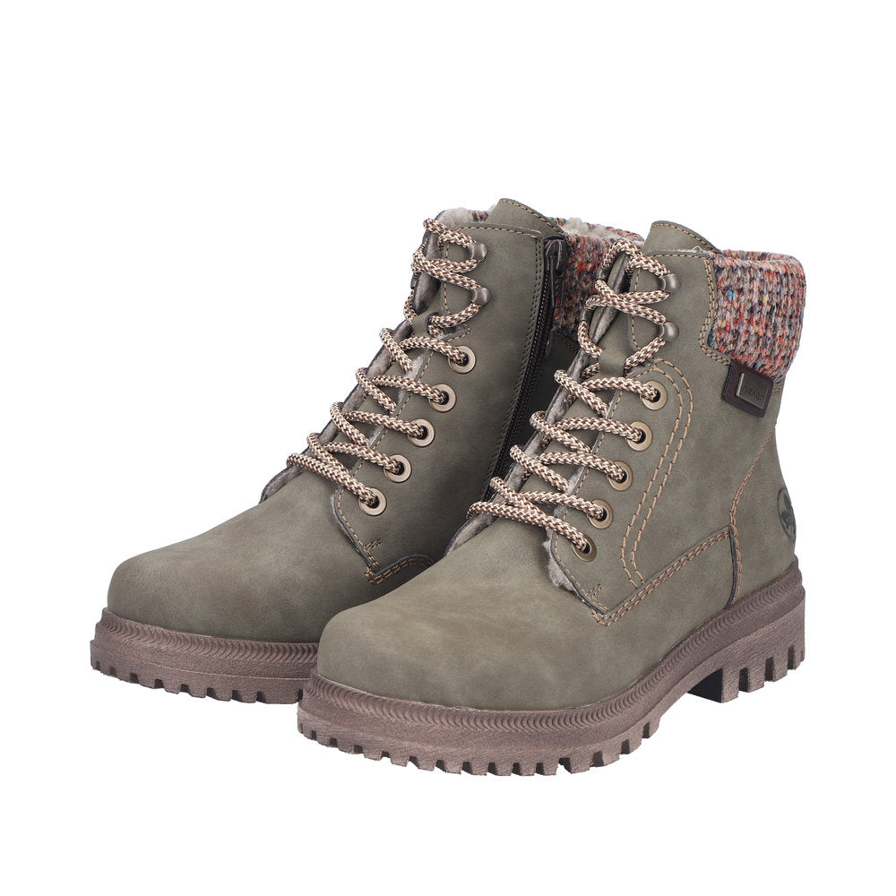 Rieker Thalia Y7621-54 Green Boots
