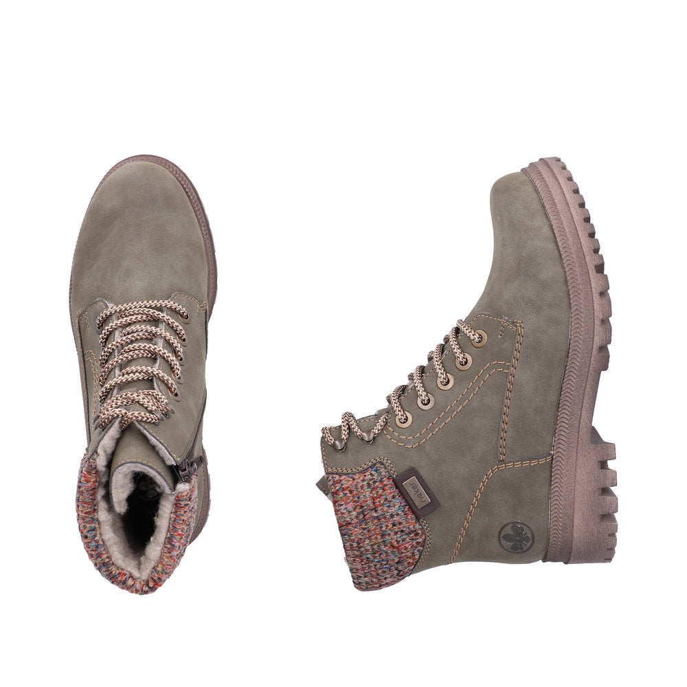Rieker Thalia Y7621-54 Green Boots
