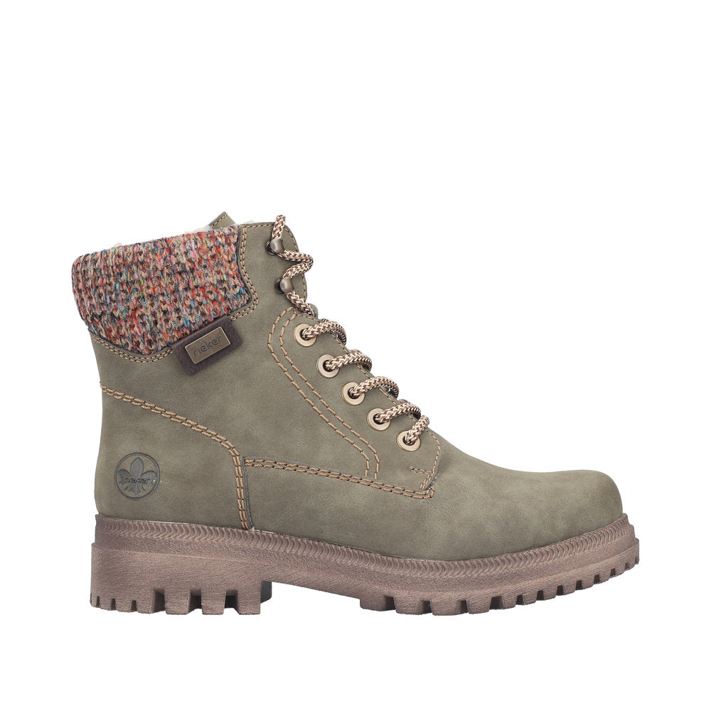 Rieker Thalia Y7621-54 Green Boots