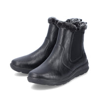 Rieker Z0061-00 Womens Black Boots