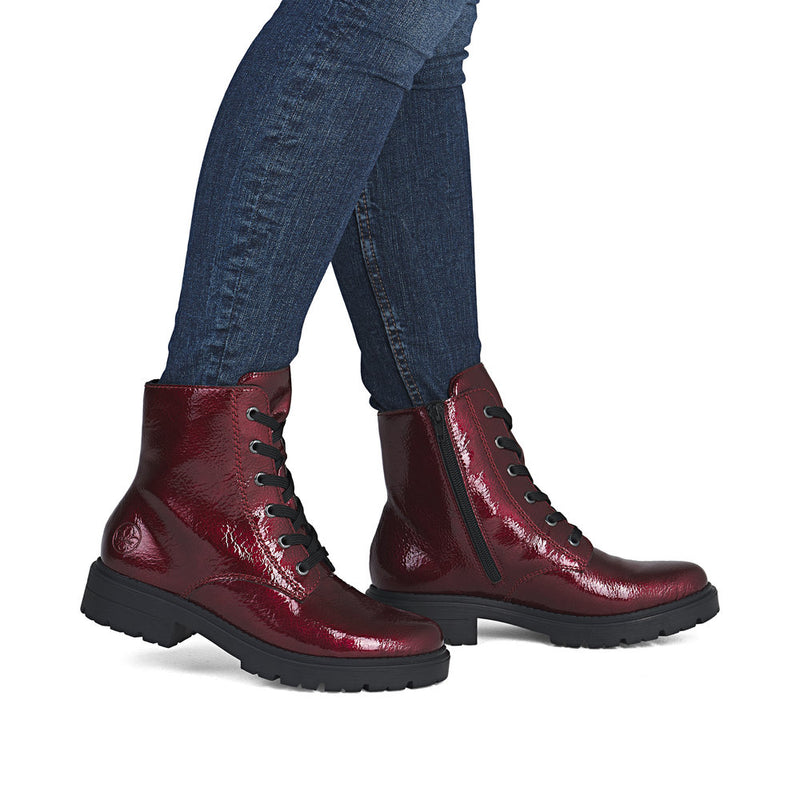 Rieker Z2841-33 Womens Red Boots