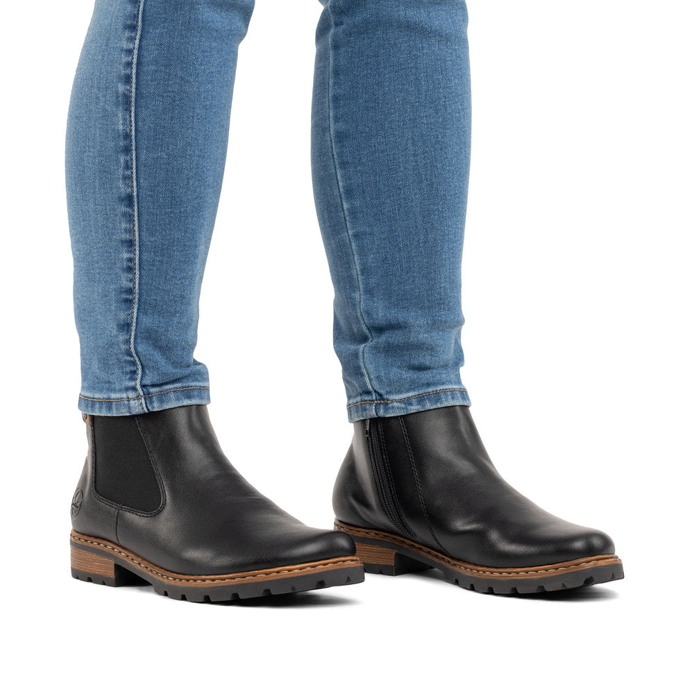 Rieker Britta Z9354-00 Black Boots